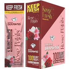 DOUBLE DIAMOND ROSE PETAL BLUNT WRAPS