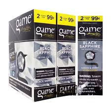 GAME 2/99  BLACK SAPPHIRE NATURAL LEAF CIGARILLOS