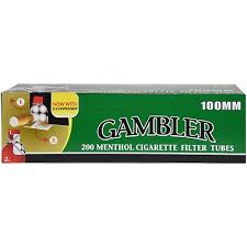 GAMBLER TUBES MENTHOL 100 MM 
