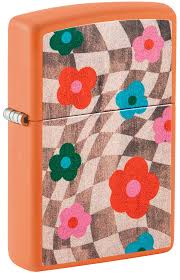 ZIPPO WAVY FLOWER DESIGN
