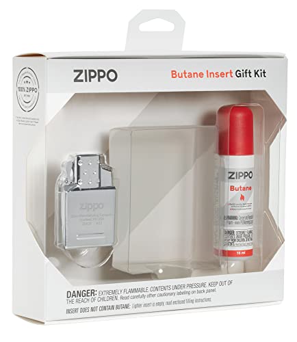 REGULAR BUTANE DOUBLE FLAME INSERT GIFT SET ZIPPO