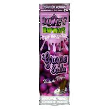 JUICY HEMP WRAPS GRAPE SODA 2PP