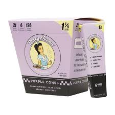 BLAZY SUSAN 1 1/4  PURPLE CONES 21 PK