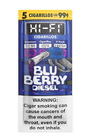 HI-FI CIGARILLOS BLUE BERRY DIESEL 5/99C (15)