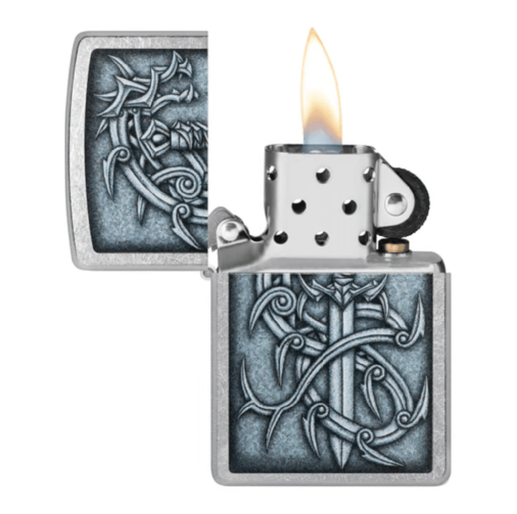 ZIPPO  MEDIEVAL MYTHOLOGICAL DESIGN