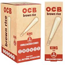 OCB Brown Rice Cone King 109 mm 3 Pack