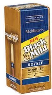 BLACK & MILD ROYALE WOOD TIP 25 SINGLE