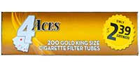 4Aces Pre-Priced 2.39 Gold King Size - 200Ct