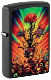 ZIPPO ABSTRACT ZOMBIE DESIGN