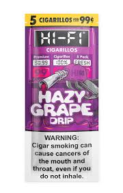 HI-FI CIGARILLOS HAZY GRAPE DRIP  5/99C (15)