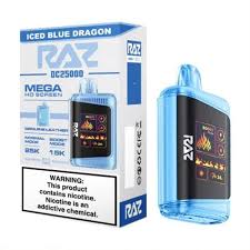 RAZZ 25K PUFFS ICED BLUE DRAGON