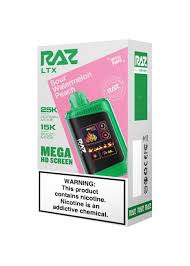 RAZZ 25K PUFFS SOUR WATERMELON PEACH