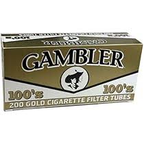 GAMBLER TUBES  Gold 100MM 200ct