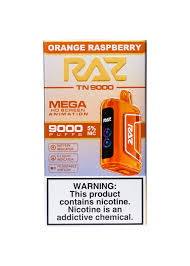 RAZ TN9000 PUFFS 5% NIC ORANGE RASPBERRY