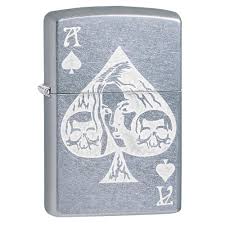 ZIPPO ACE OF SPADES GOTH DESIGN 49113