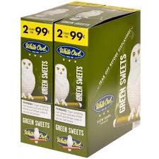 WHITE OWL CIGARILLOS GREEN SWEETS 2-99c