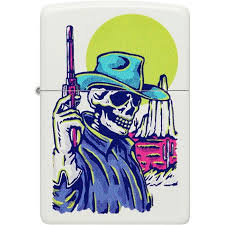 ZIPPO COWBOY SKULL DESIGN 48502