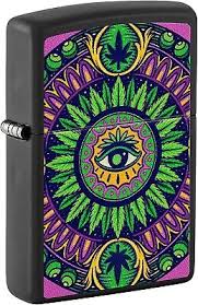 ZIPPO CANNABIS PATTERN DESIGN 48583