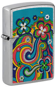 ZIPPO FLOWER POWER DESIGN 48579
