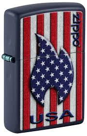 ZIPPO PATRIOTIC FLAME DESIGN  48560