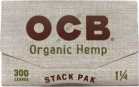 OCB Organic Hemp 1 1/4 Stack Pak Rolling Papers