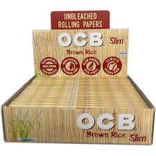 OCB Brown Rice Slim Rolling Papers