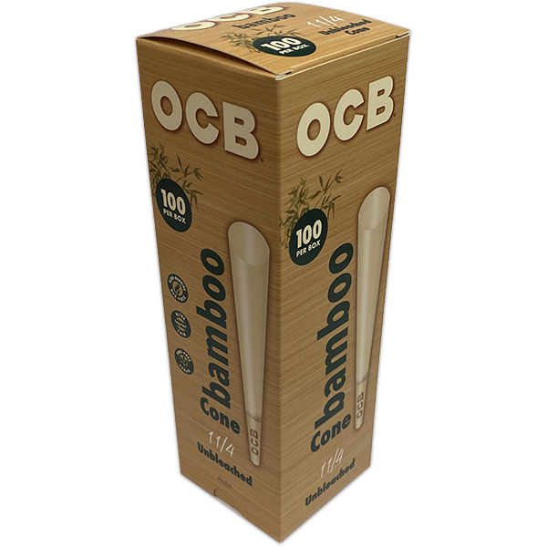 OCB Bamboo Cone 1 1/4 Tower 100 Count