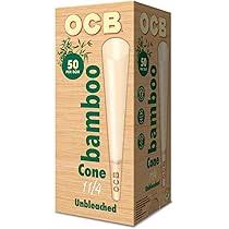 OCB Bamboo Cone 1 1/4  Tower 50 Count