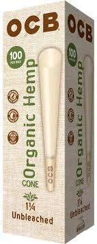 OCB Organic Hemp Cone 1 1/4 Tower 100 Count