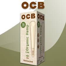 OCB Organic Hemp Cone 1 1/4 Tower 75 Count