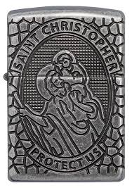 ZIPPO ST CHRISTOPHER MEDAL DESIGN