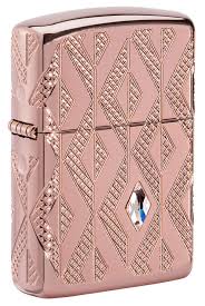 ZIPPO GEOMETRIC DIAMOND PATTERN DESIGN