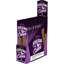 ZIG-ZAG CIGAR CONES 2 GRAPE