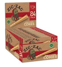 ZIG-ZAG UNBLEACHED CONES 1 1/4 SIZE  (24)