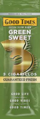 Good Times Green Sweet Foil Fresh 3 For $1.19 Cigarillos