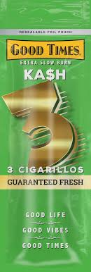 Good Times Kash Foil Fresh 3 For $1.19 Cigarillos