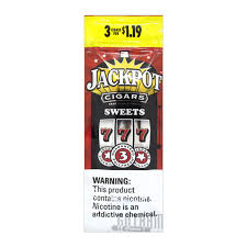 Jackpot Red Sweet 3 For $1.19 Cigarillos Pre-Priced Upright