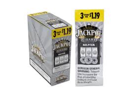 Jackpot Silver 3 For $1.19 Cigarillos Pre-Priced Upright