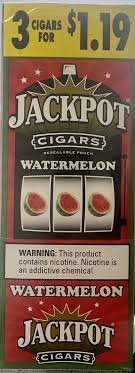 Jackpot Watermelon 3 For $1.19 Cigarillos Pre-Priced Upright