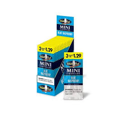 White Owl Mini Cigarillos 3 For $1.29 Upright Blue Raspberry