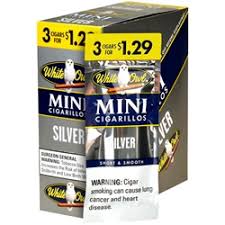 White Owl Mini Cigarillos 3 For $1.29 Upright Silver